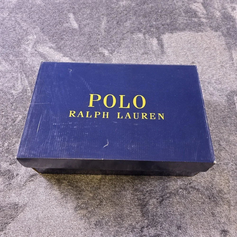 Polo Ralph Lauren Asher Wingtip Brown Leather Dress Shoes Size 13 D 40462-C23